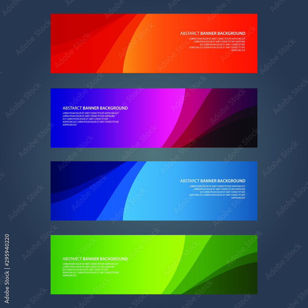 Vector Abstract design banner web template Vector Abstract design banner web template
