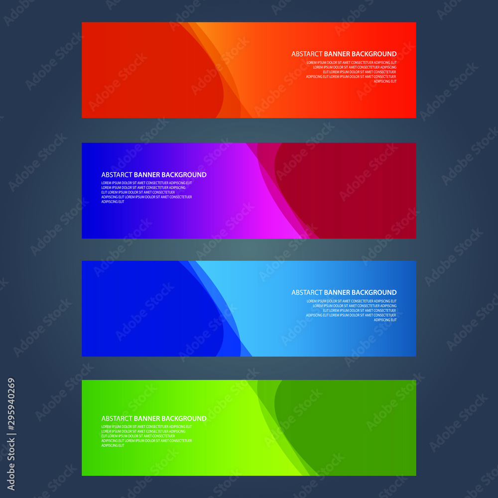 Vector Abstract design banner web template Vector Abstract design banner web template