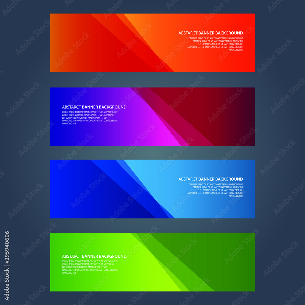 Vector Abstract design banner web template Vector Abstract design banner web template