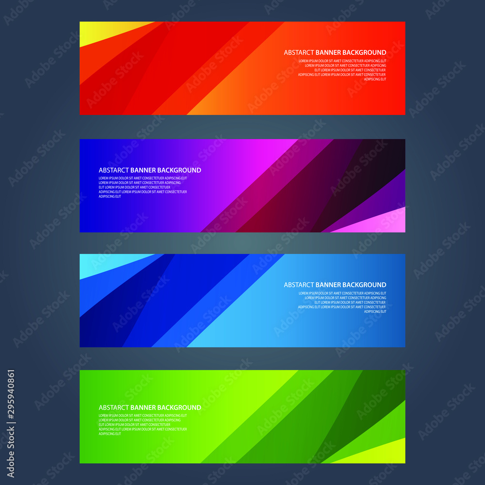 Vector Abstract design banner web template Vector Abstract design banner web template