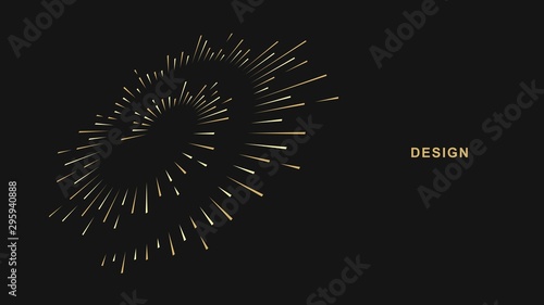 Abstract geometric background. Vector creative design.