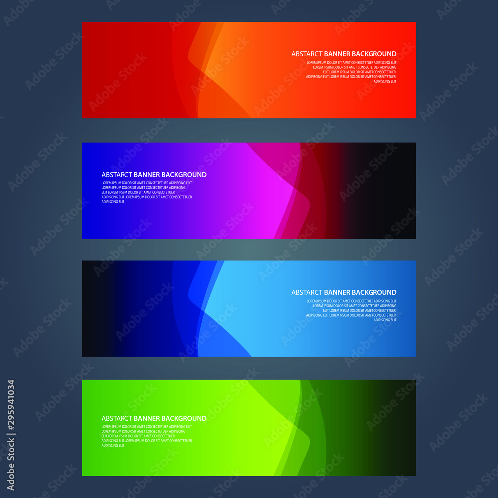 Vector Abstract design banner web template Vector Abstract design banner web template