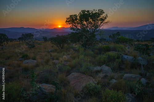 sunset at three rondavels lookout in blyde river canyon, south africa 28