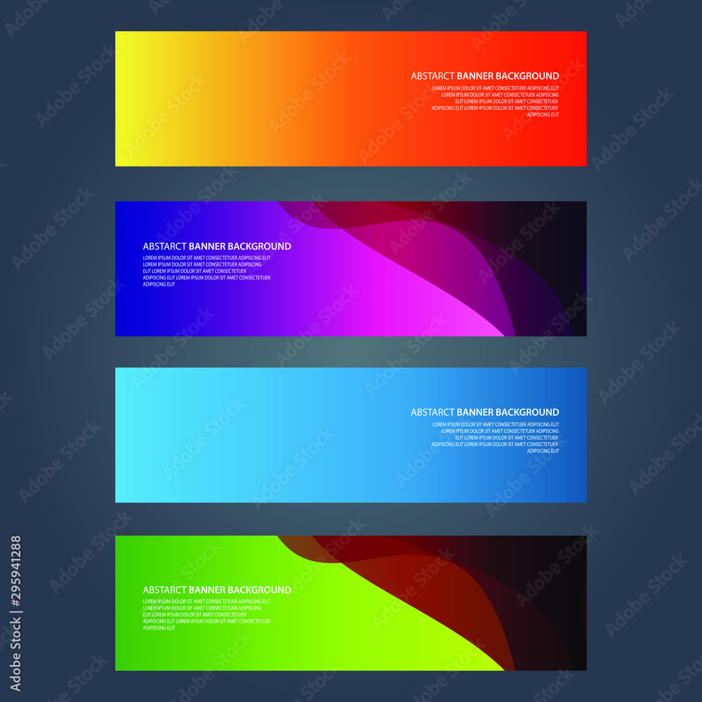 Vector Abstract design banner web template Vector Abstract design banner web template