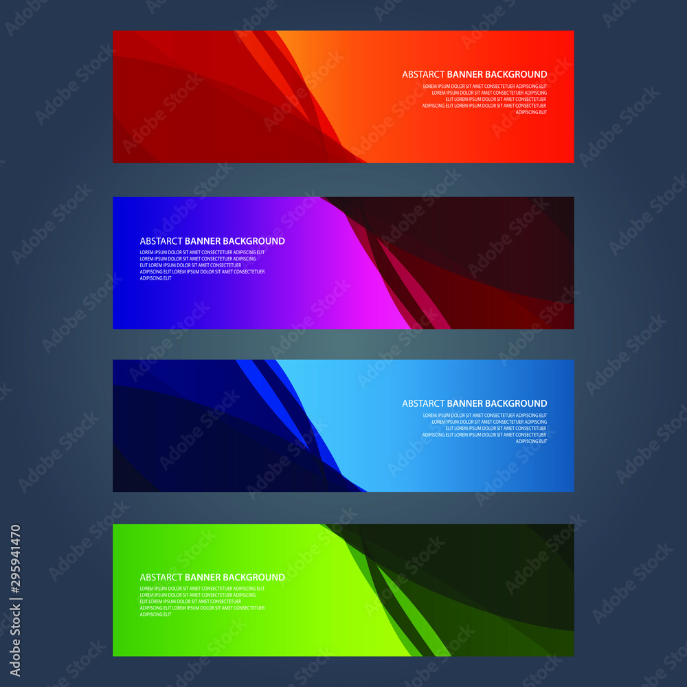 Vector Abstract design banner web template Vector Abstract design banner web template