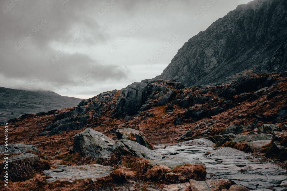 Obraz premium View of Welsh Mountain Scene
