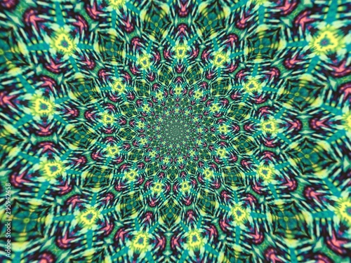 Colorful digital graphic kaleidoscope symmetry mandala style in laser light trial pattern  Tie Dye   spiderweb art abstract background for art projects  banner  business    card  3D  template