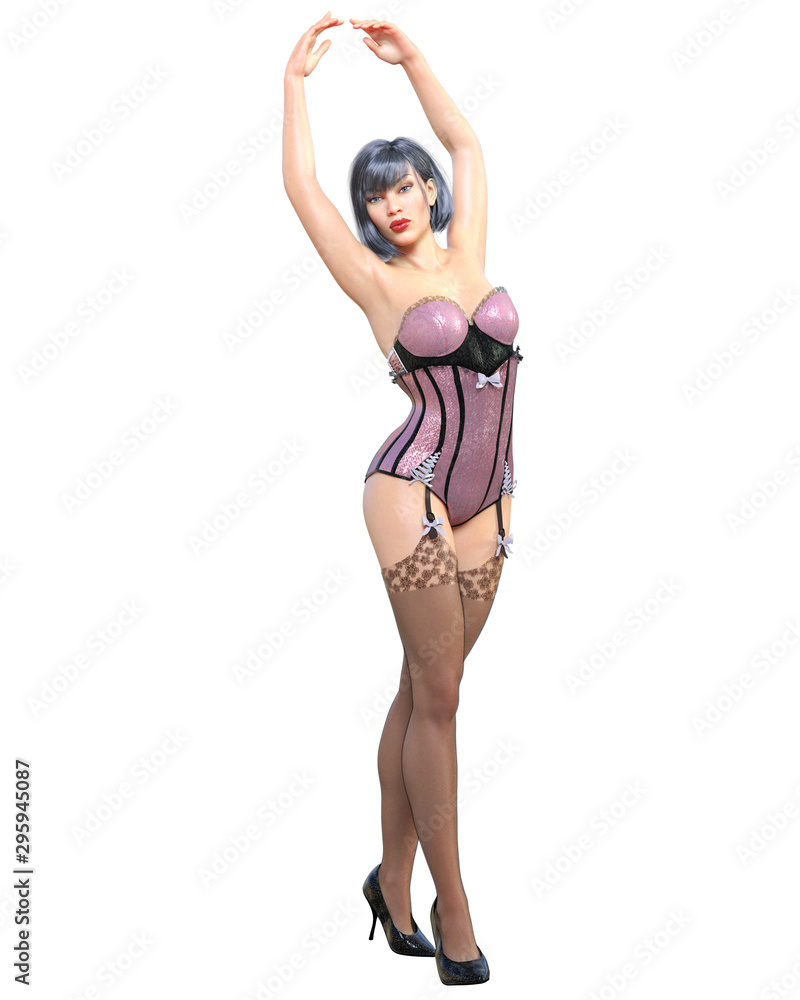 Tall sexy woman white corset. Tall sexy woman white corset.