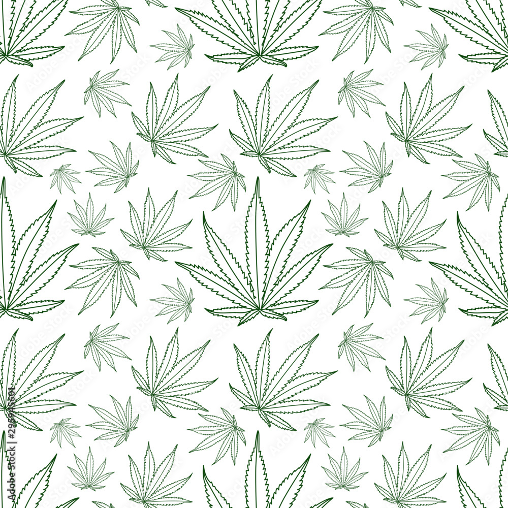 Cannabis leaf pattern vector illustration Cannabis leaf pattern vector illustration