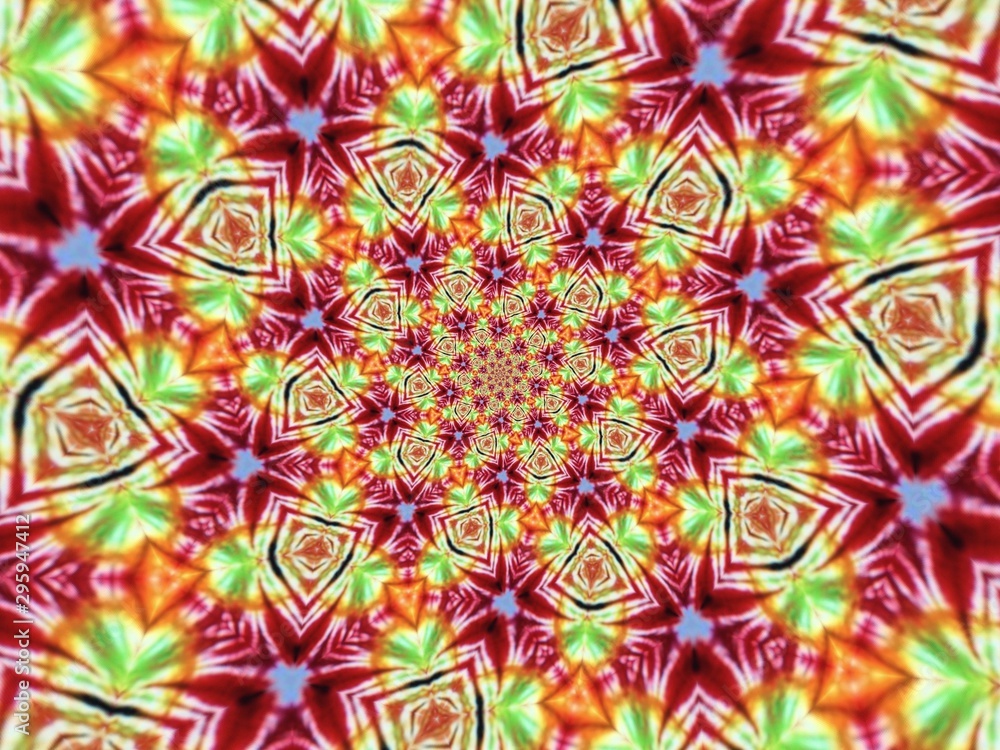 Colorful digital graphic kaleidoscope symmetry mandala style in laser light trial pattern, Tie Dye , spiderweb art abstract background for art projects, banner, business, card, 3D, template Colorful digital graphic kaleidoscope symmetry mandala style in laser light trial pattern, Tie Dye , spiderweb art abstract background for art projects, banner, business, card, 3D, template