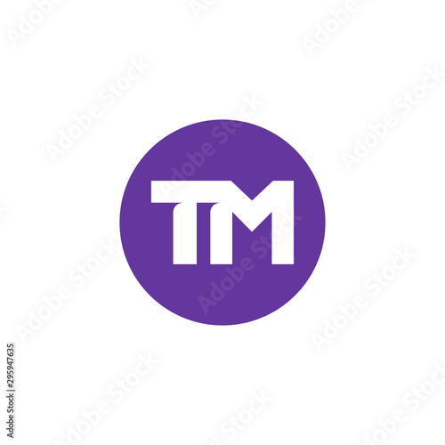 Initial letter TM logo line unique modern. Initial letter logo line unique modern.