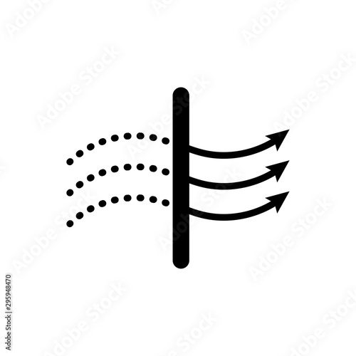 Air purifier. Air filter icon. Solid Particle Filter