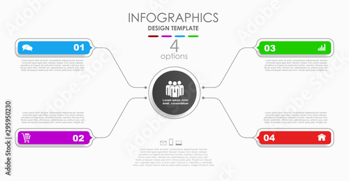 Infographic design template with place for your data. Vector illustration.
