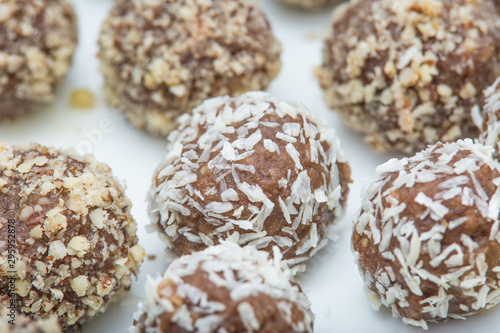 Cookies with chocolate and Coconut flakes
