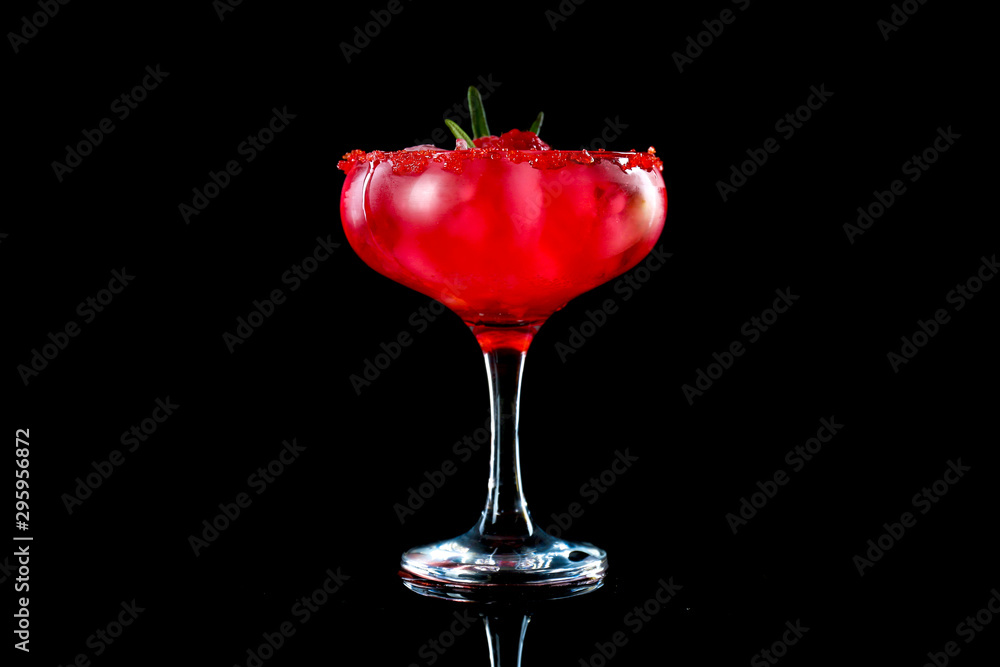 Glass of tasty cocktail on dark background Glass of tasty cocktail on dark background