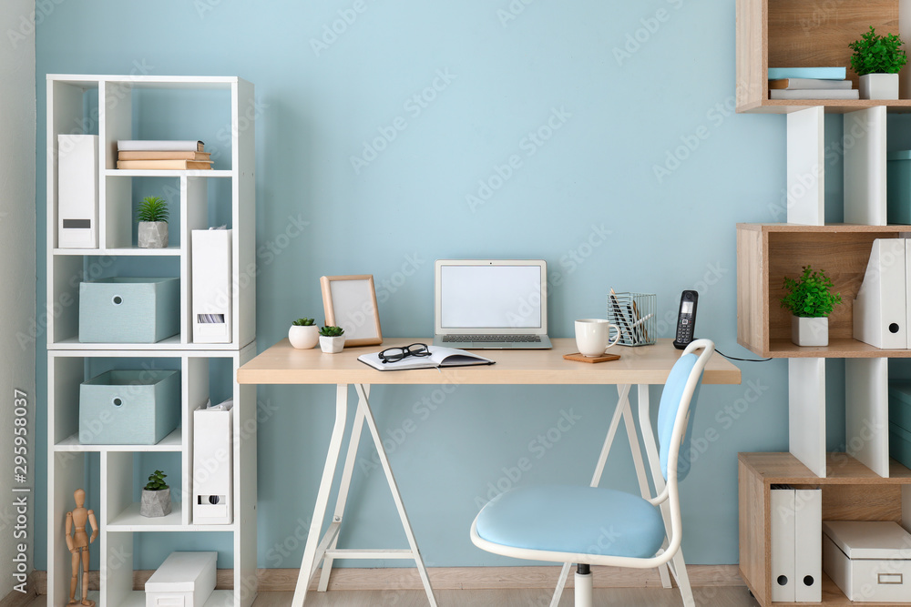 Comfortable workplace in modern office Comfortable workplace in modern office