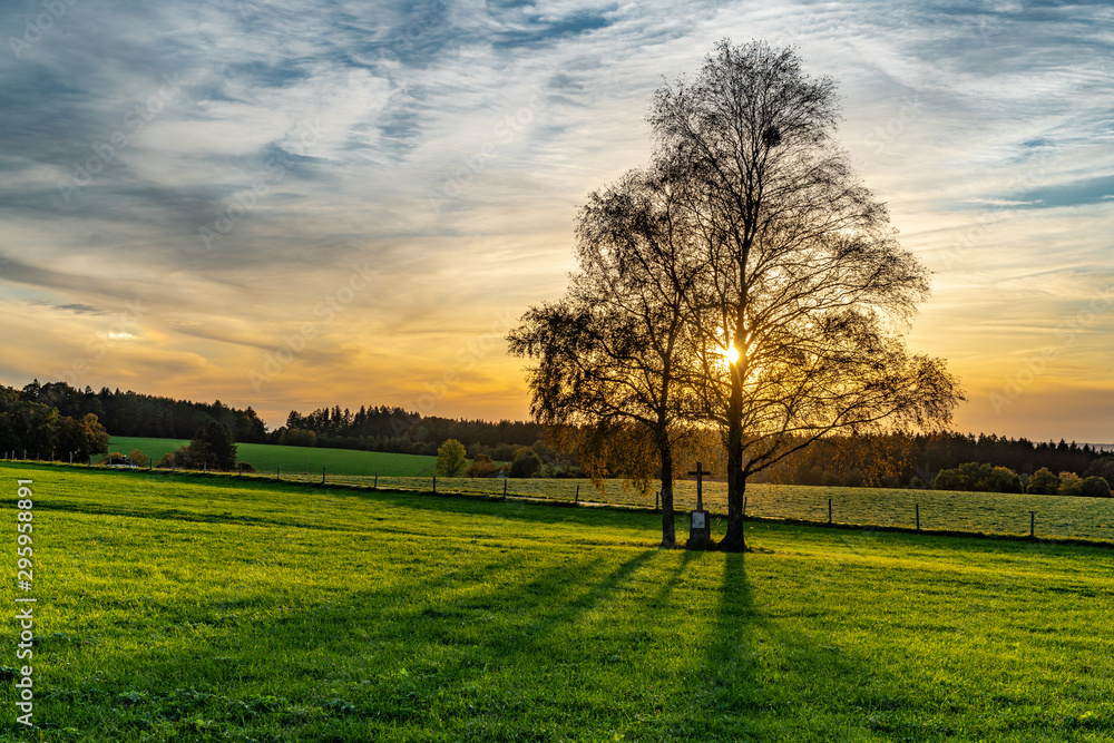 Abendstimmung an der Walchstadter Höhe in Icking Abendstimmung an der Walchstadter Höhe in Icking
