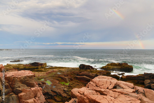 A rainbow over the Gulf of Maine, Acadia National Park, Maine