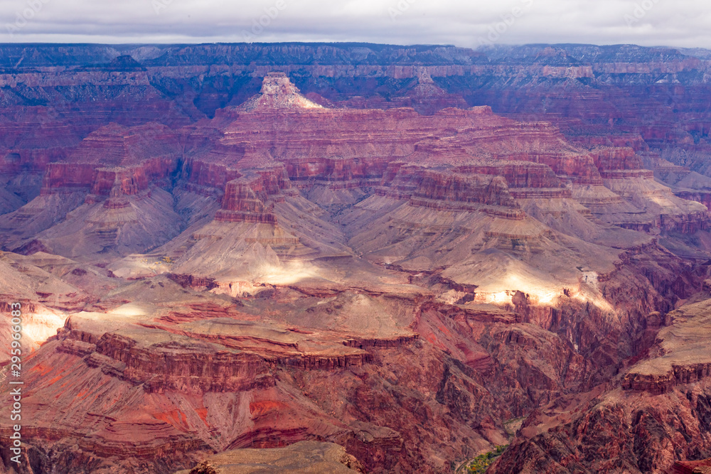 The Grand Canyon on a cloudy day The Grand Canyon on a cloudy day