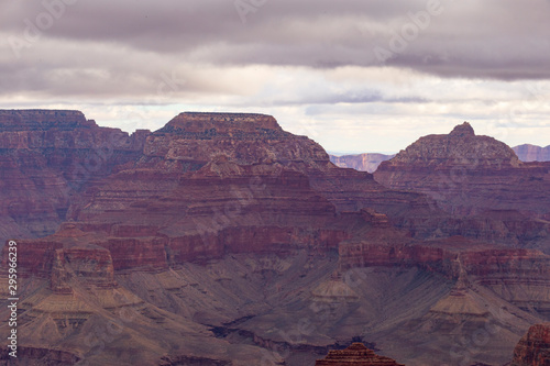 The Grand Canyon on a cloudy day