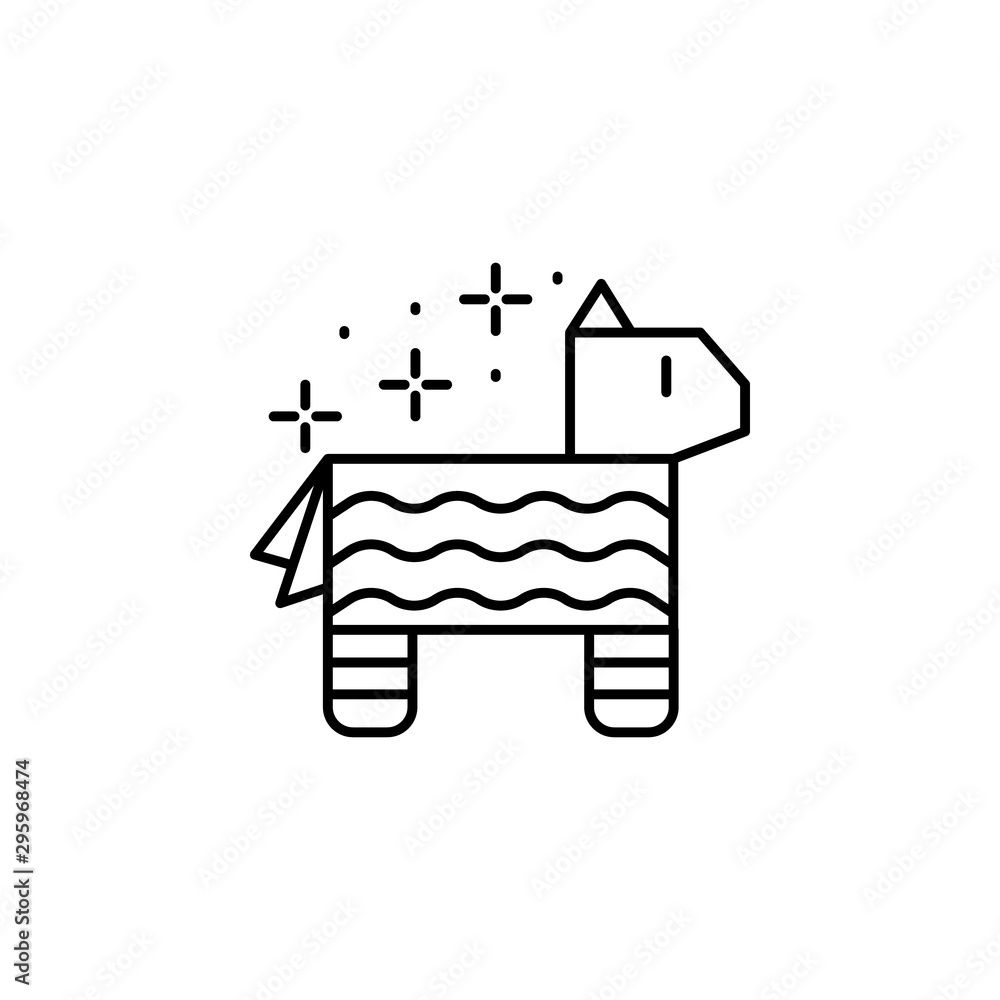 Pinata, horse icon. Element of Party icon. Thin line icon Pinata, horse icon. Element of Party icon. Thin line icon