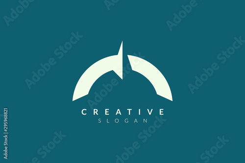 Compass vector illustration design. Minimalist and simple logo, flat style, modern icon and symbol.