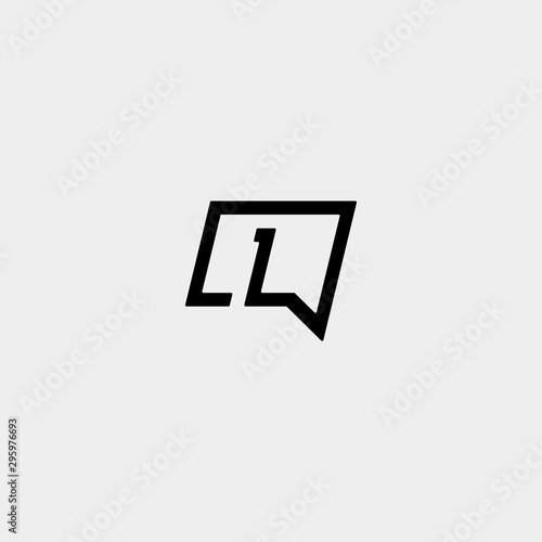 Letter L Chat Logo Template Vector Design