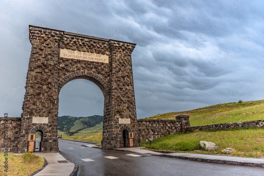 Cloud Texture Behind Roosevelt Arch Cloud Texture Behind Roosevelt Arch