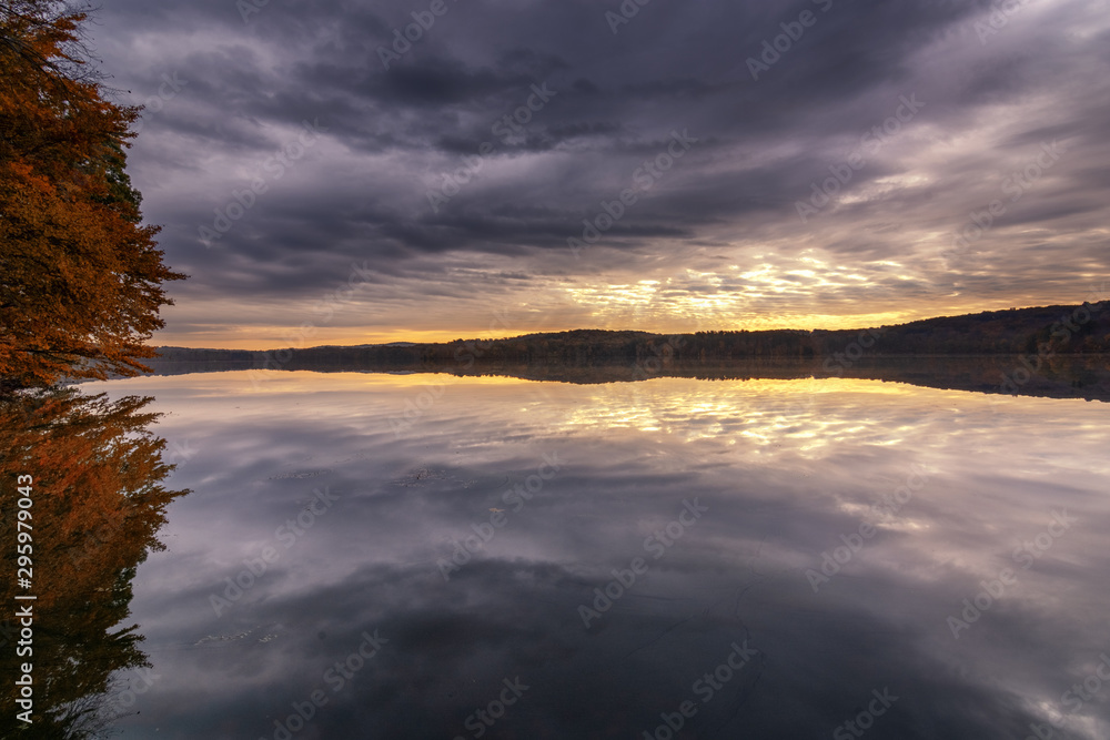 Sunrise Reflection on the Cross River Reservoir Cross River New York