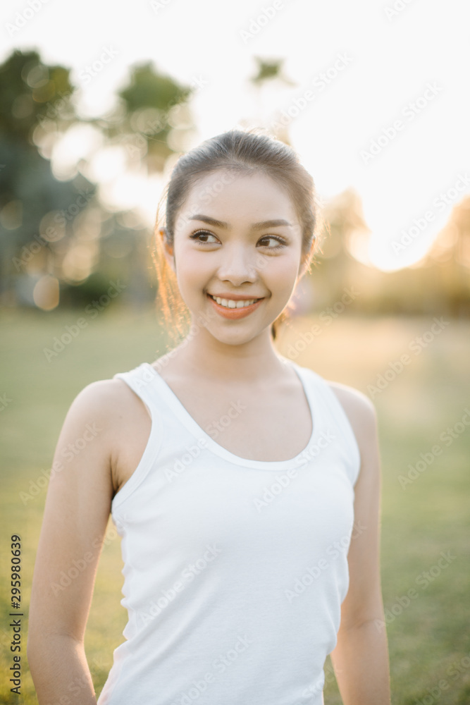 Beautiful carefree woman in fields being happy outdoors Beautiful carefree woman in fields being happy outdoors