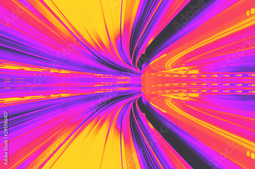 Photography Abstract high speed technology concept image from the Yuikamome automated guidwa