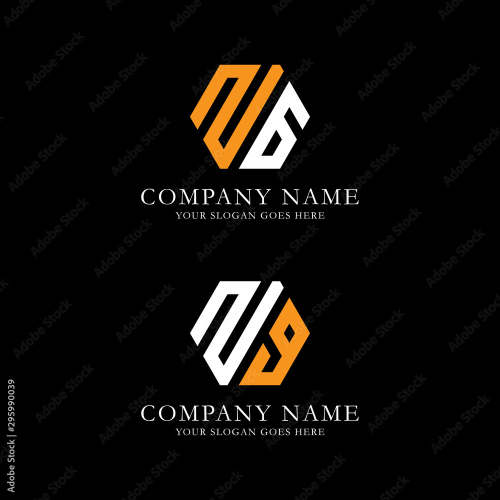 Obraz premium ZG logo vector, initial name logo inspiration, hexagonal logo template