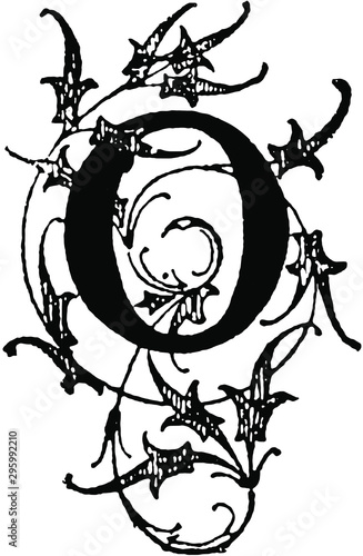 Letter O graphic capital letter