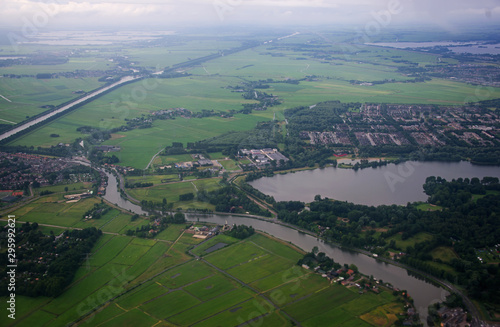 Amsterdam viewed from air