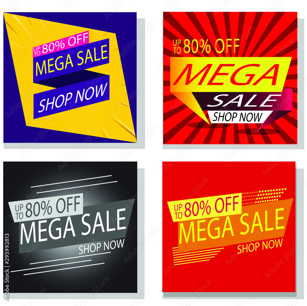 set of sale banners.editable text