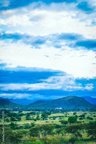 View from a house in Teotitlan del Valle, Oaxaca, Mexico photo