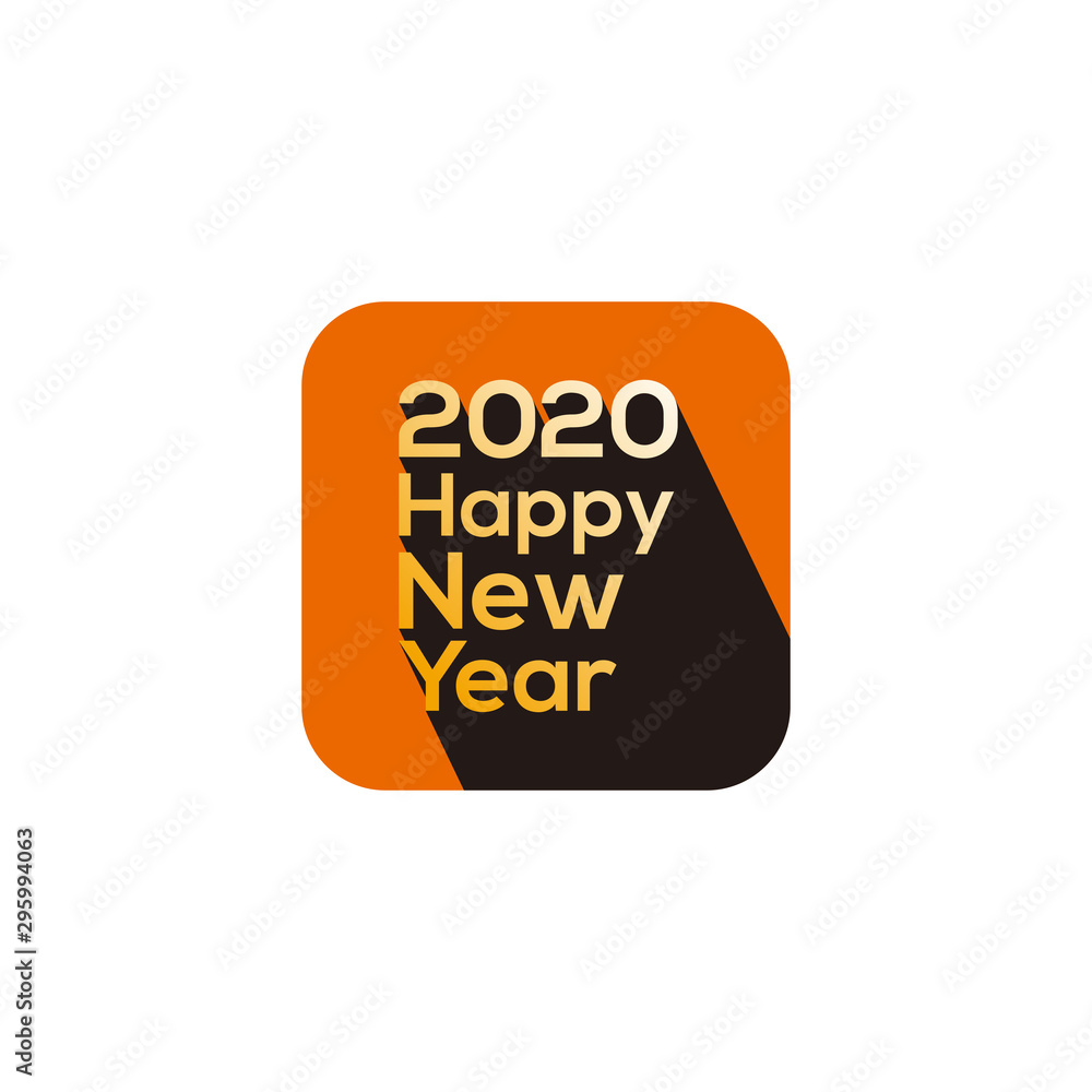 Creative logo design vector template writing happy new year with colorful styles Creative logo design vector template writing happy new year with colorful styles