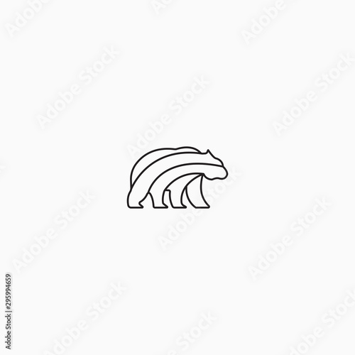 Bear Logo Icon Design Template Vector Illustration