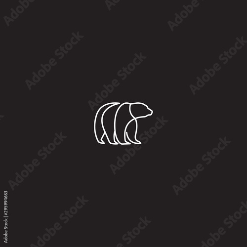 Bear Logo Icon Design Template Vector Illustration