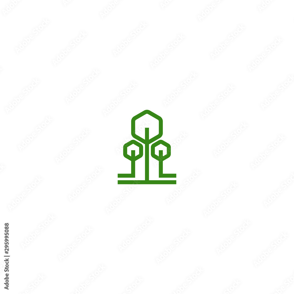 Eco Park Logo Icon Design Template. Pine, Tree, Garden Vector Illustration Eco Park Logo Icon Design Template. Pine, Tree, Garden Vector Illustration