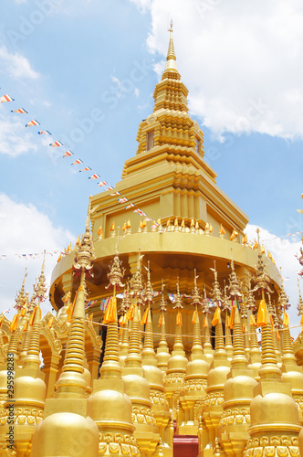 Top five hundred pagodas in Wat pasawangboon Saraburi, Thailand photo