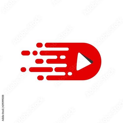 speed move play video vector