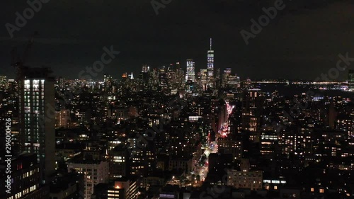 Wallpaper Mural Aerial of New York City at Night Torontodigital.ca