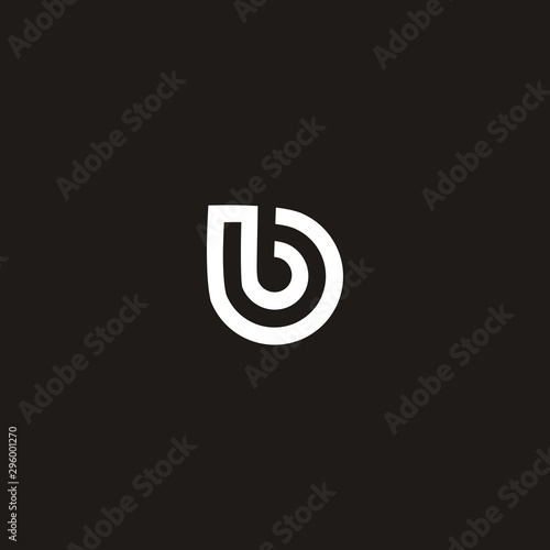 B letters vector logo abstract