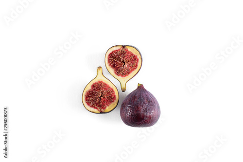 figs on a white background. isolate