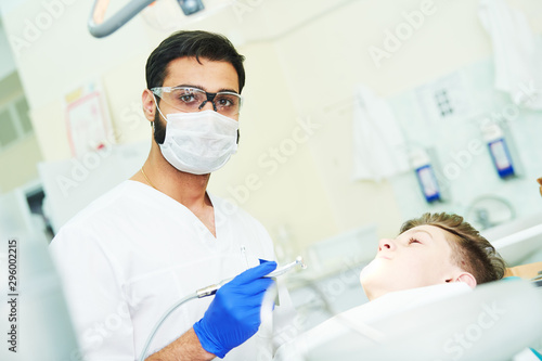 male dentist at work