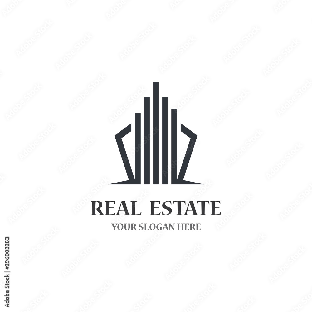 Real estate logo template vector icon Real estate logo template vector icon