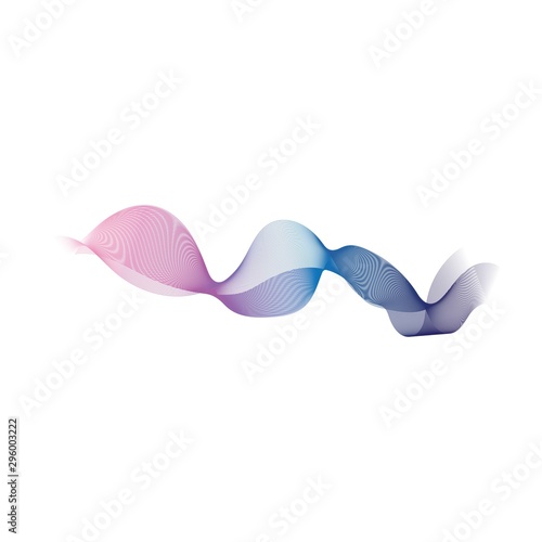 Wave line vector icon
