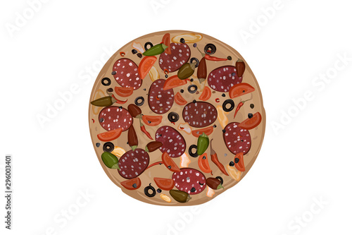 Pepperoni hot pizza.