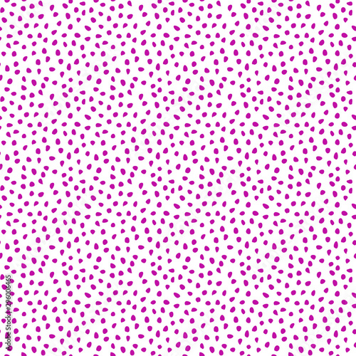 Seamless vector background with random purple elements. Abstract ornament. Dotted abstract pattern